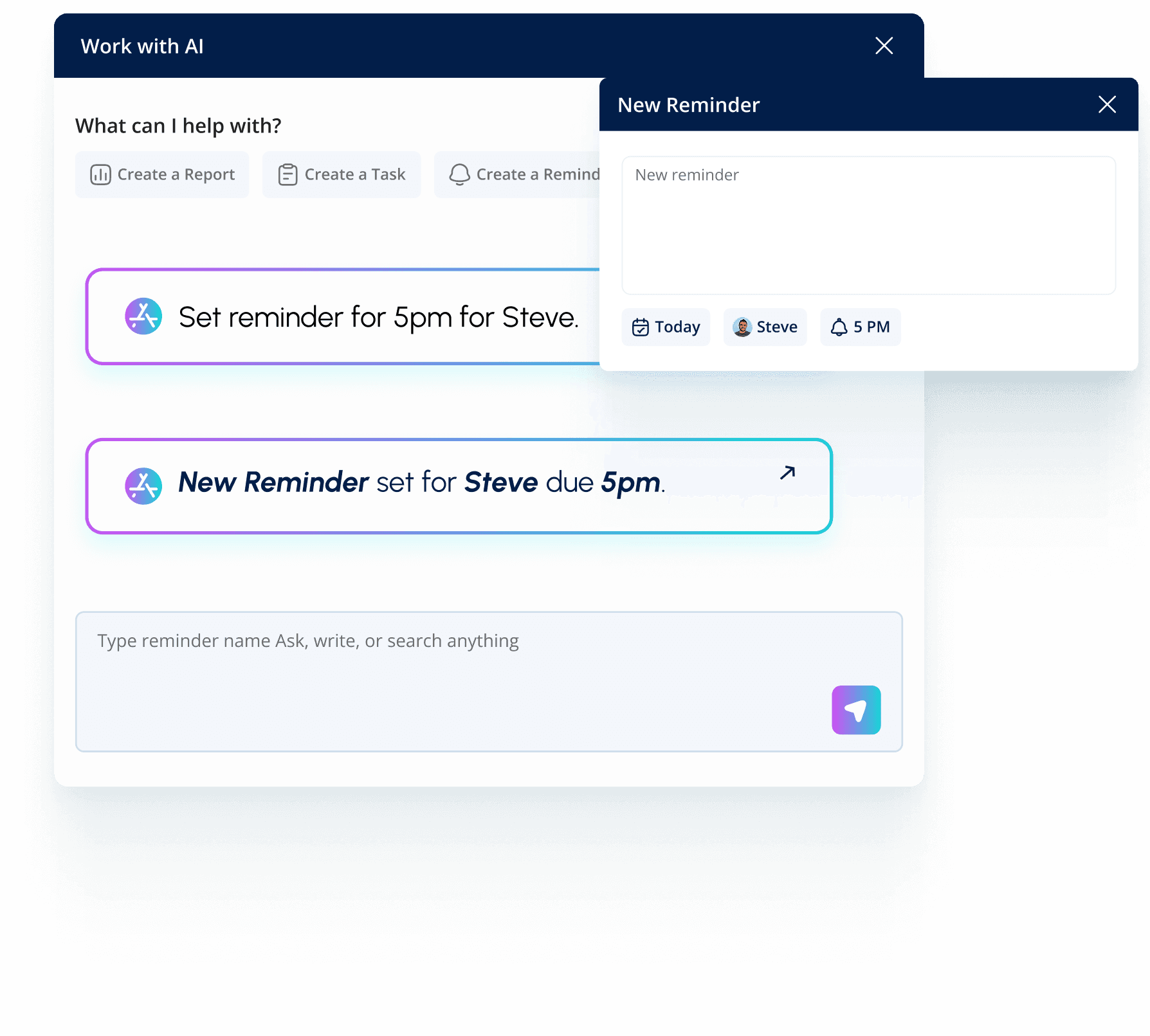 Set Reminders using AI