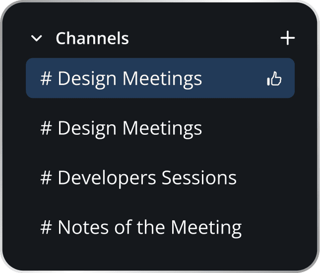 Start a channel inside a workspace: internal, client-facing, or vendor-only.