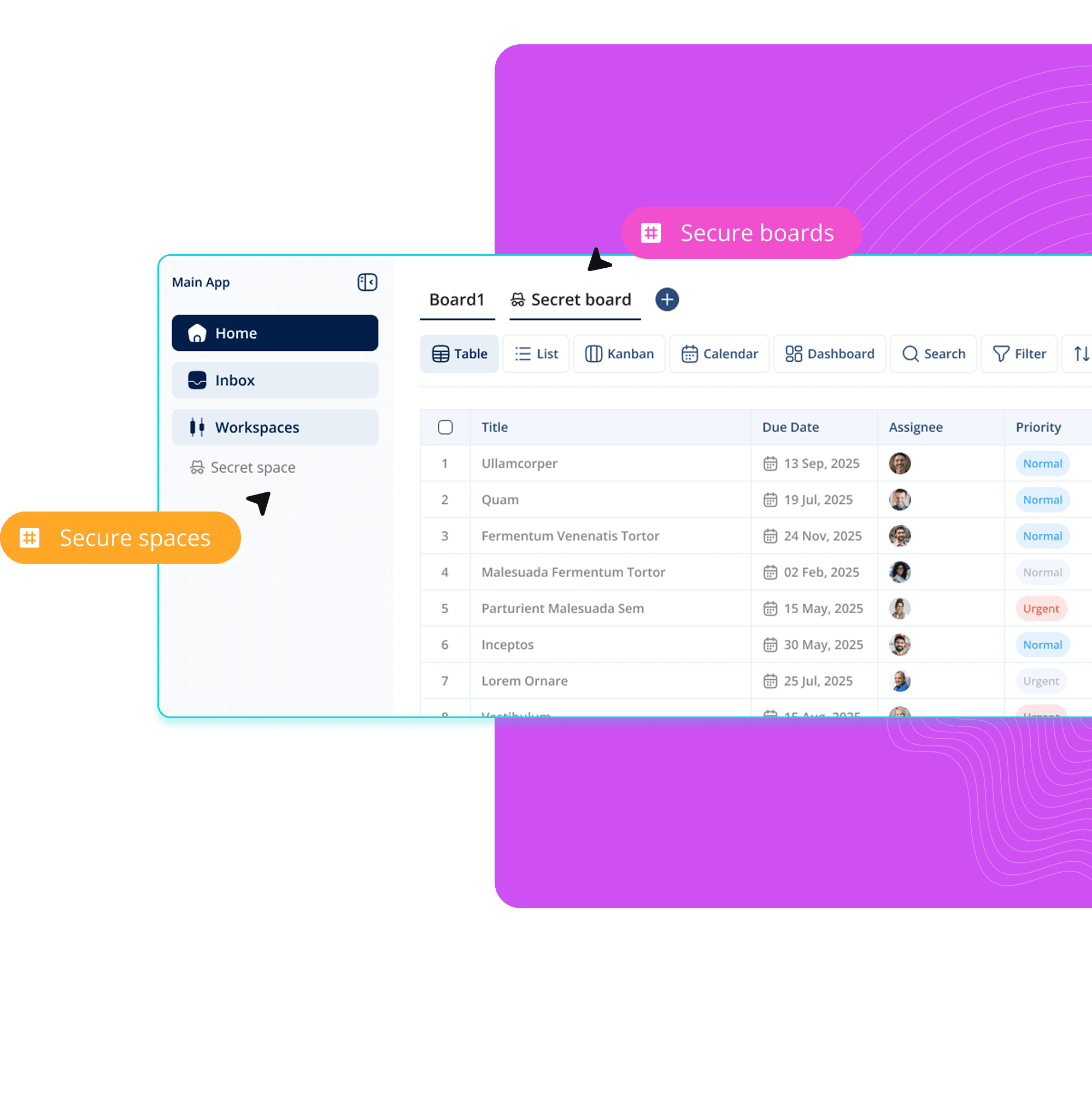 Workspaces Boards Views